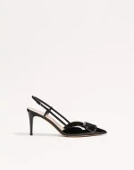Valentino VLogo Signature Patent Leather Slingback Pump 80Mm